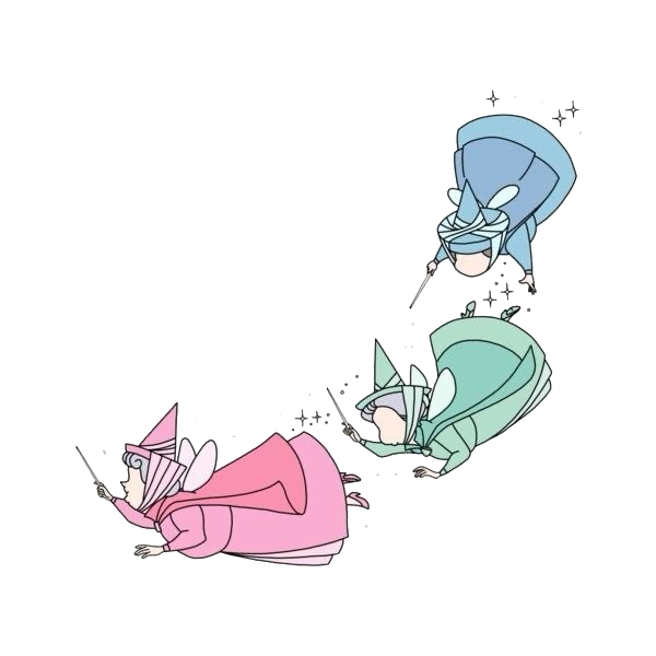 sleeping beauty fairies Discord emoji — free static PNG download