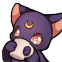 luna drinking Discord emoji — free static PNG download