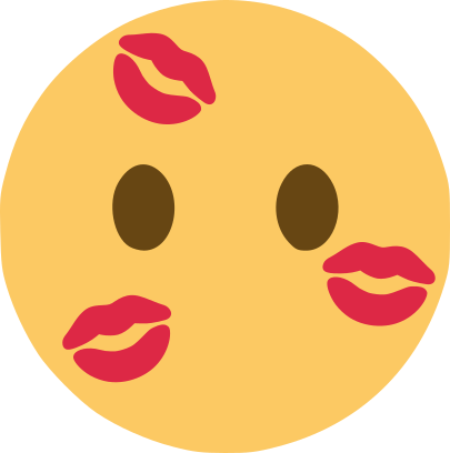 Kiss marks Discord emoji — free static PNG download