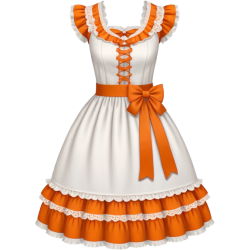 whiteorangelolitadress Discord emoji — free static PNG download