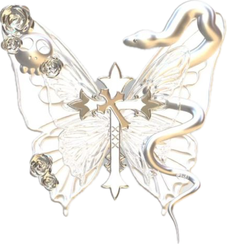 cross butterfly Discord emoji — free static PNG download