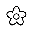 white flower Discord emoji — free static PNG download