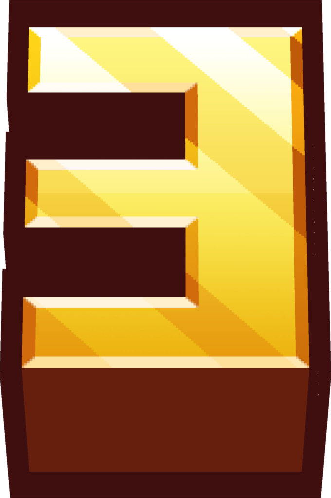 minecraft gold three Discord emoji — free static PNG download