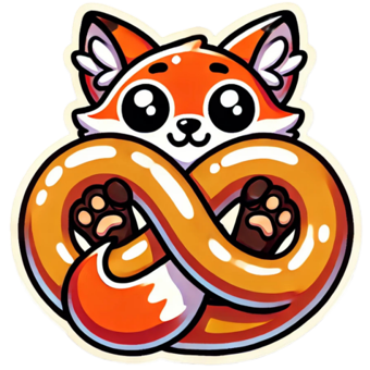 fox pretzel Discord emoji - free download