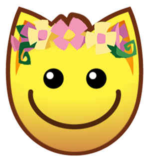 animal jam flower crown Discord emoji — free static PNG download