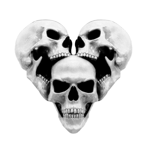 skeleton heart Discord emoji — free static PNG download