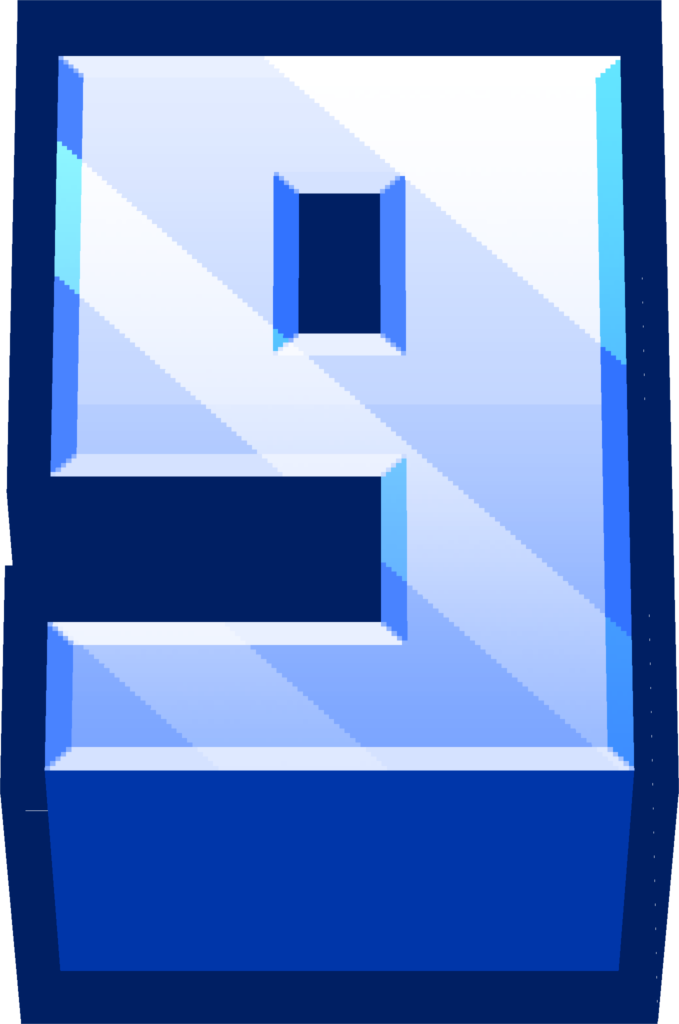 minecraft blue 9 Discord emoji — free static PNG download