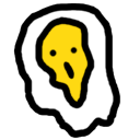 janky egg scream Discord emoji — free static PNG download