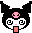 kuromi dizzy Discord emoji — free static PNG download