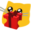 blobcat present Discord emoji — free static PNG download