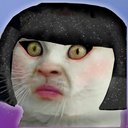 funny cat smashed face girl Discord emoji — free static PNG download