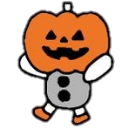 scary pumpkin Discord emoji — free static PNG download