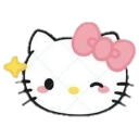 hellokitty wink Discord emoji — free static PNG download