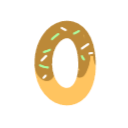yellow number 0 Discord emoji - free download