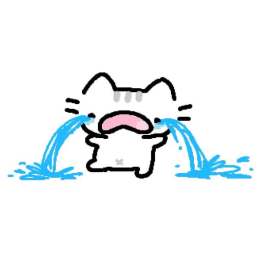 cat sobbing Discord emoji — free static PNG download