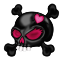 skullies heart Discord emoji — free static PNG download