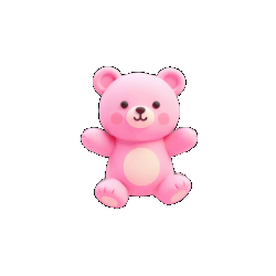 pink cute bear Discord emoji — free animated GIF download