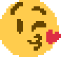 b kissing heart Discord emoji — free static PNG download