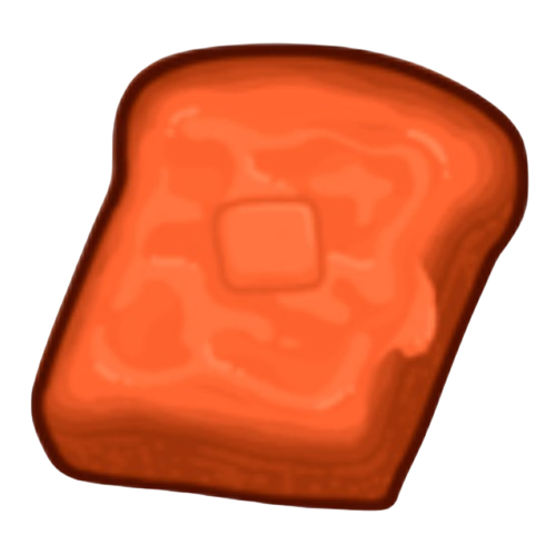 orange toast Discord emoji — free static PNG download