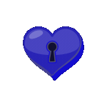 blueheartlock Discord emoji — free animated GIF download