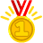medal yellow first gold yt Discord emoji — free static PNG download