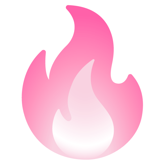 pink fire Discord emoji — free static PNG download
