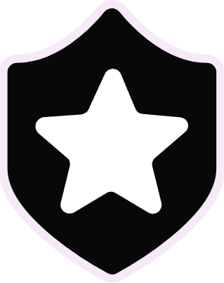 white star shield Discord emoji — free static PNG download