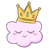 cloud crown Discord emoji — free static PNG download