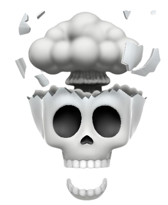 shock skull Discord emoji — free static PNG download