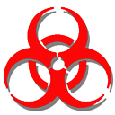28yrs biohazard Discord emoji — free static PNG download