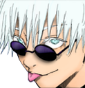 gojo hehe Discord emoji — free static PNG download