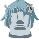 moyai anime Discord emoji — free static PNG download