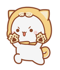 mochi tiger costume white Discord emoji — free static PNG download