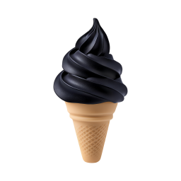 black icecream Discord emoji — free static PNG download