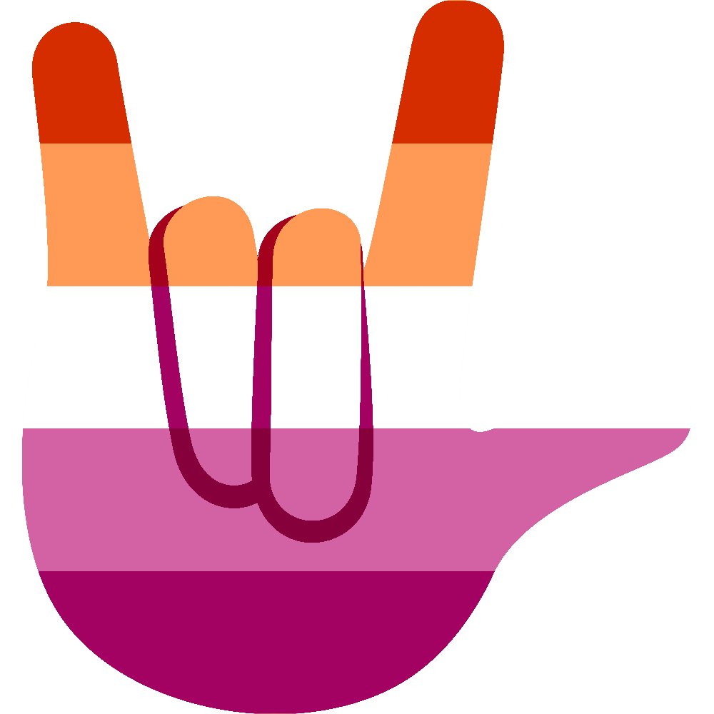 lesbian i love you Discord emoji — free static PNG download
