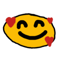 smiling face with 3 hearts Discord emoji — free static PNG download