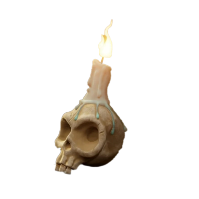 skull candle Discord emoji — free static PNG download