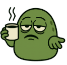 coffee tired shwompy Discord emoji — free static PNG download