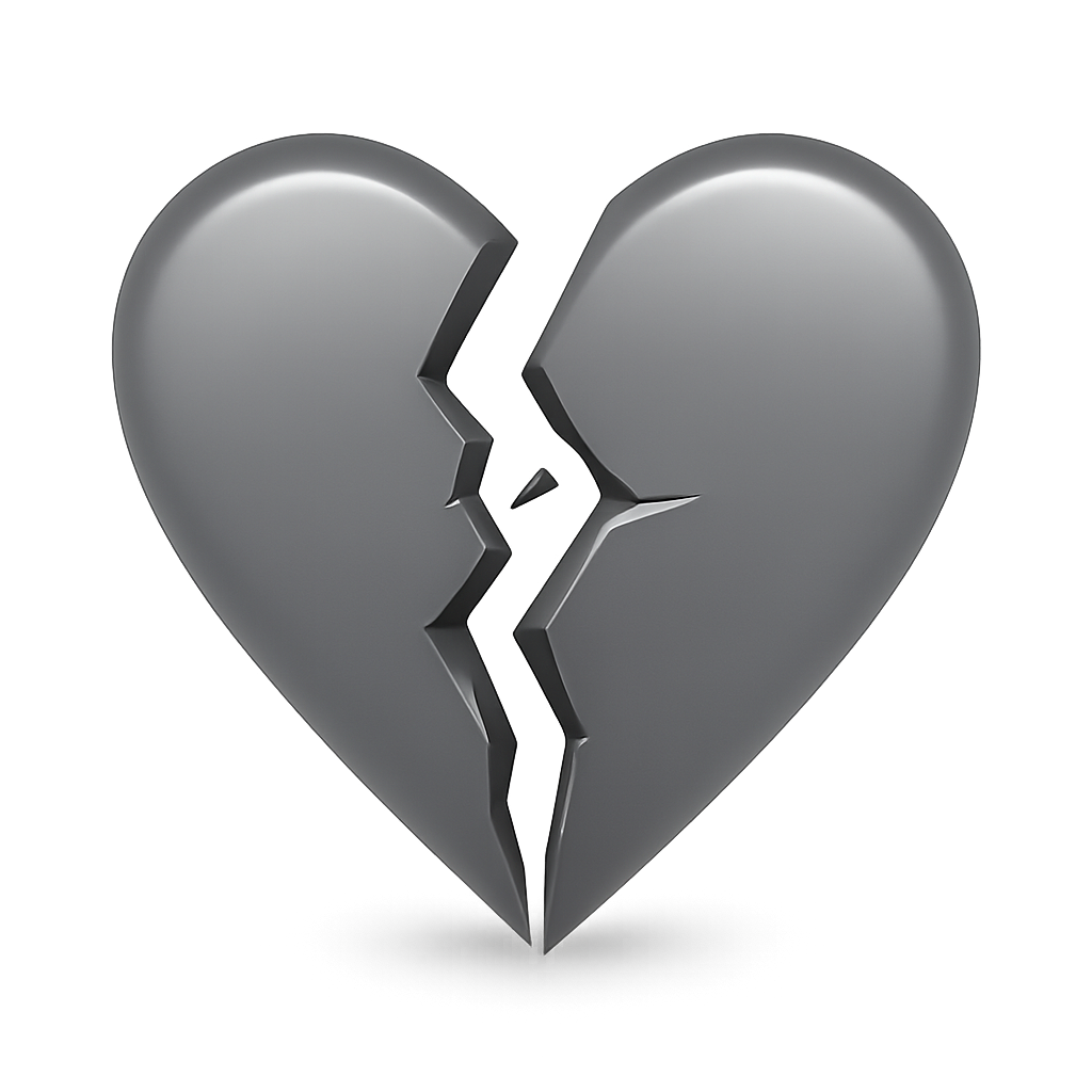 cracked heart Discord emoji — free static PNG download
