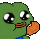 pepe eating fried chicken Discord emoji — free animated GIF download