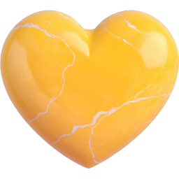 yellow marble heart Discord emoji — free static PNG download