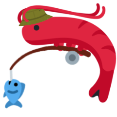 shrimp fishing Discord emoji — free static PNG download