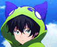 green boy anime Discord emoji — free animated GIF download