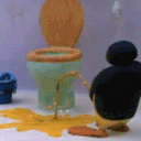 pingu pee Discord emoji — free animated GIF download