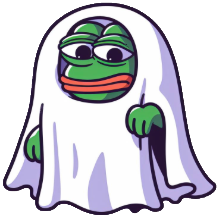 pepe spooky ghost Discord emoji — free static PNG download