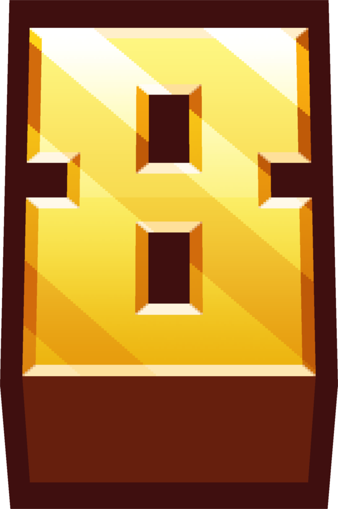 minecraft gold eight Discord emoji — free static PNG download