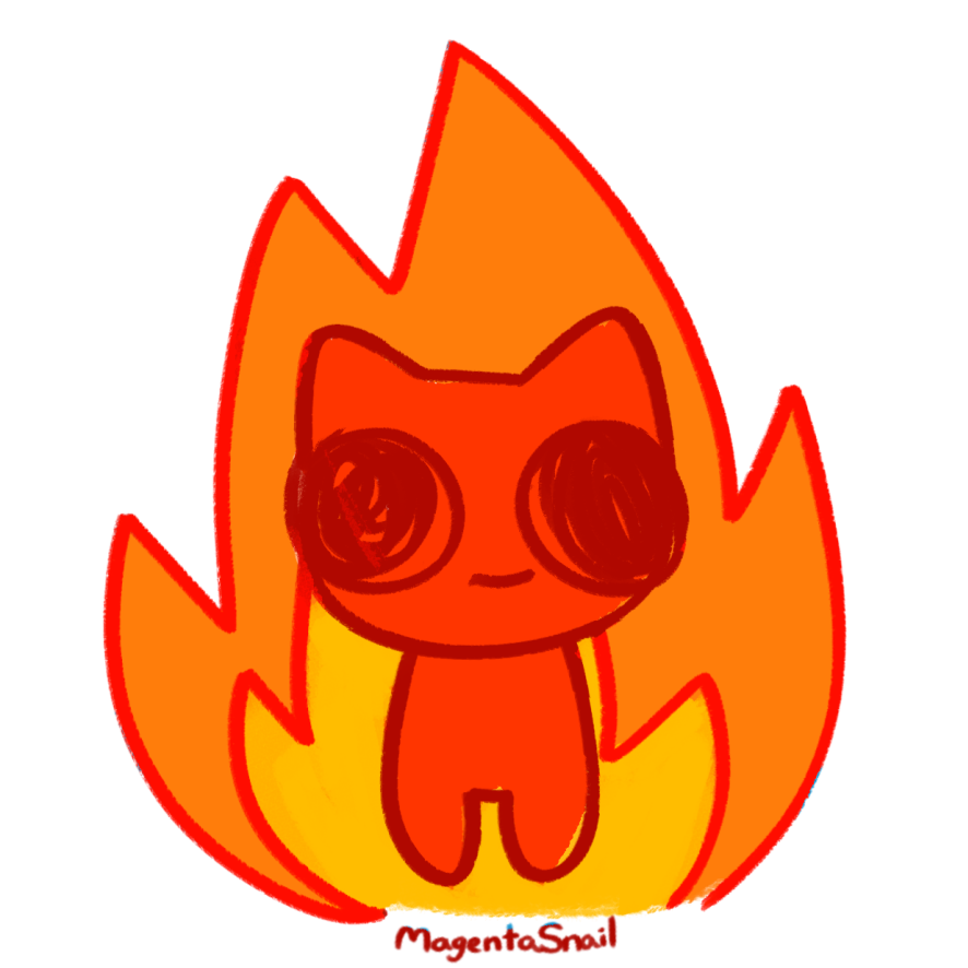 adhd fire Discord emoji — free static PNG download