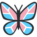 butterfly trans Discord emoji — free static PNG download