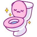 pinktoilet Discord emoji — free static PNG download