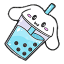 cinnamoroll bubbletea Discord emoji — free static PNG download
